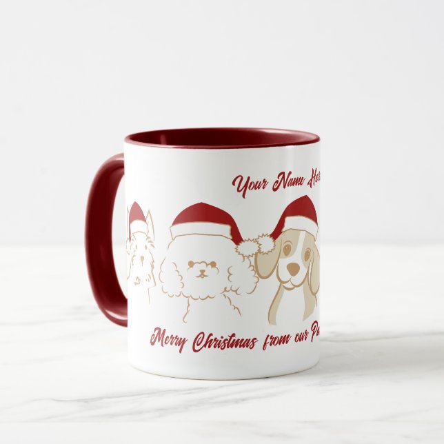 Kute jultomtens marionett mugg (Framsida vänster)