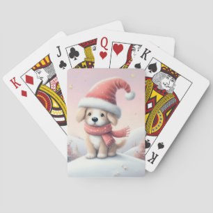 Kute Julvalp i tomhatt Casinokort