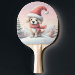 Kute Julvalp i tomhatt Pingisracket<br><div class="desc">snö</div>