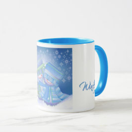 Kute Julvinterblåsor Mugg
