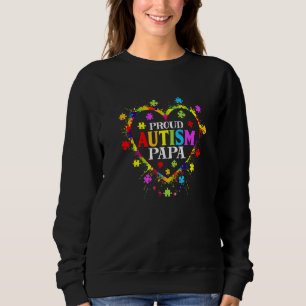 Kute Kärlek Heart Proud Autism Pappa Autism Awaren T Shirt