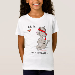 Kute Kitten med Kiki i Kung fu Kitten T Shirt