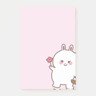 Kute, klickande anteckning post-it block