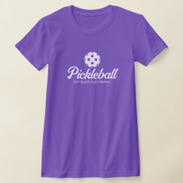 Kute lila-pickleball-skjorta för kvinnor t shirt (Laydown)