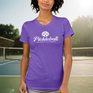 Kute lila-pickleball-skjorta för kvinnor t shirt