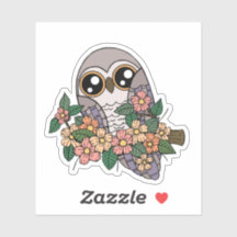 Kute Lila Uggla-etikett för bärbara datorer