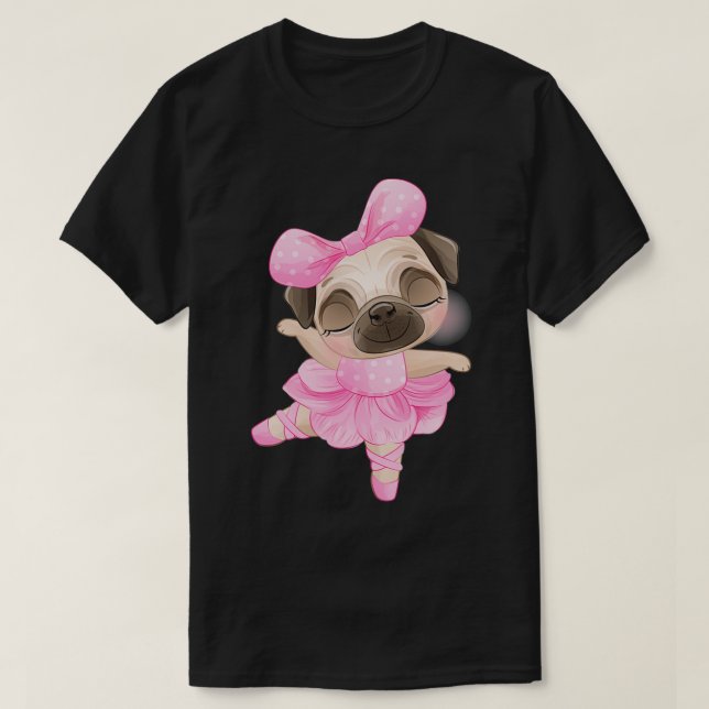 Kute, liten baljväxtbod med vattenfärg t shirt (Design framsida)