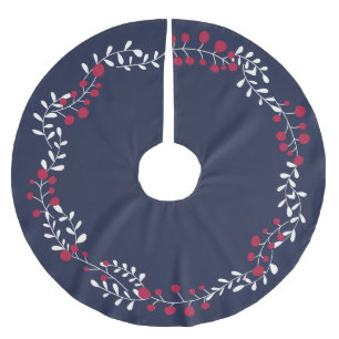 Kute marin blå vinterbär och jul julgransmatta borstad polyester