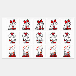 Kute Motiveringsstift - Uppsättning för belöning o Klistermärke