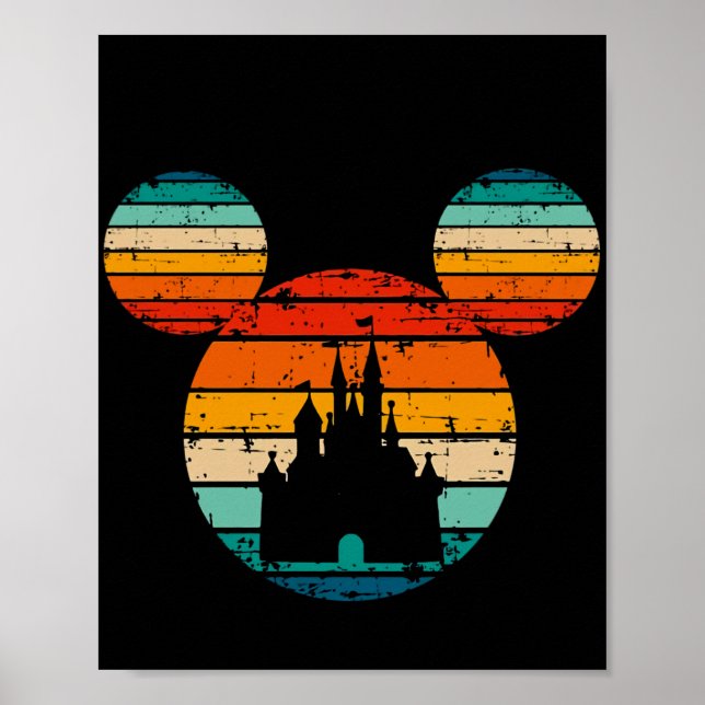 Kute Mouse Palace Tecknad Mouse Family Kids-gåvor Poster (Framsidan)