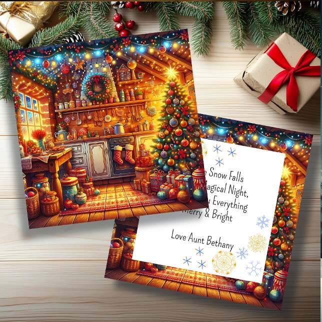 Kute Mysigt Vintage Kitsch Jul Festive Kitchen (Skapare uppladdad)