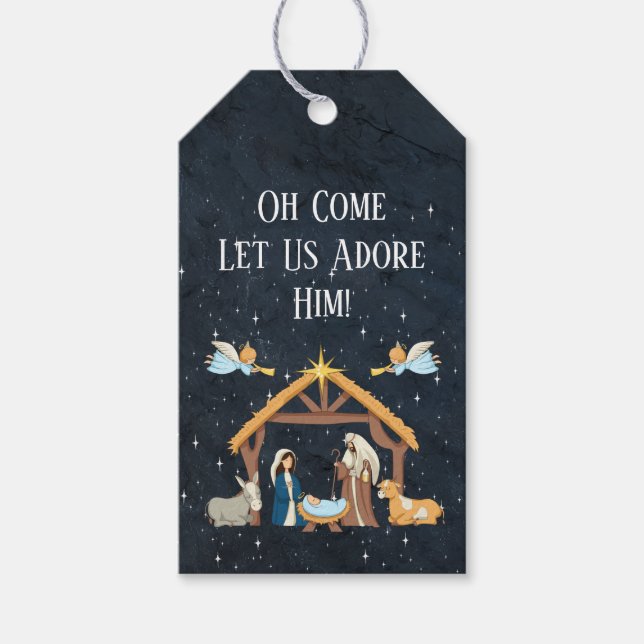 Kute Nativitetshjul Presentetikett (Framsidan)