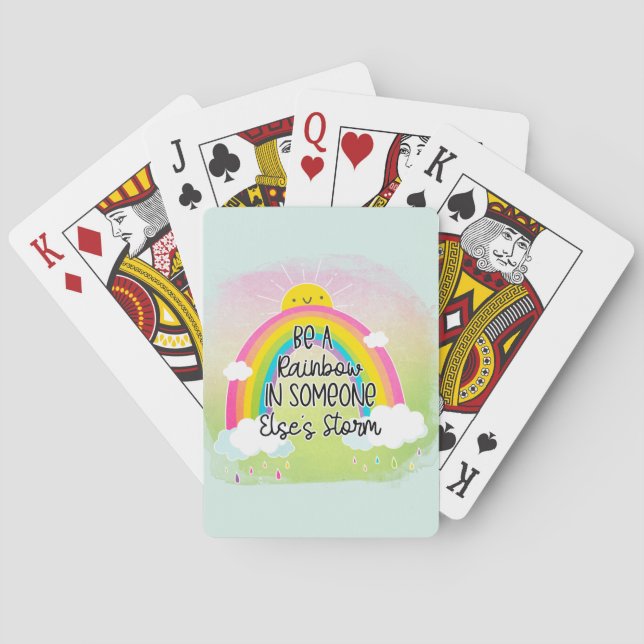 Kute och färgstark inspiration casinokort (Baksidan)