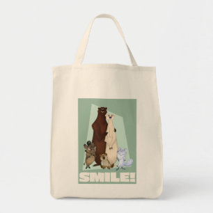 Kute- och Lycklig-batteri, familj och vänner Tygkasse