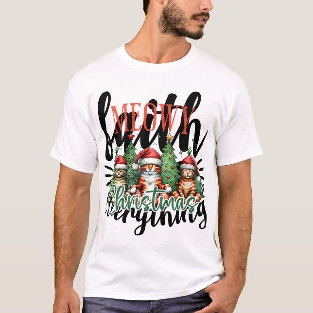 Kute och roligt jultomte t shirt (Framsida)