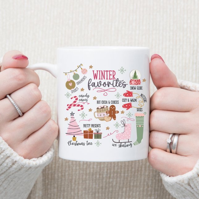 Kute- och vismliknande Mysiga vinter-favoriter Kaffemugg (Skapare uppladdad)