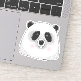 Kute panda modern konst.. Kids roliga björndjur Klistermärken