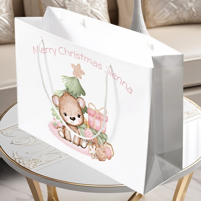 Kute Personlig julklapp för en flicka (Cute Personlized Christmas Gift Bag For Girl)
