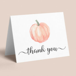 Kute Pumpkin Fall Baby Shower Tack Kort