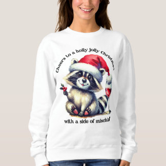 Kute rackoon i julhatt! t shirt
