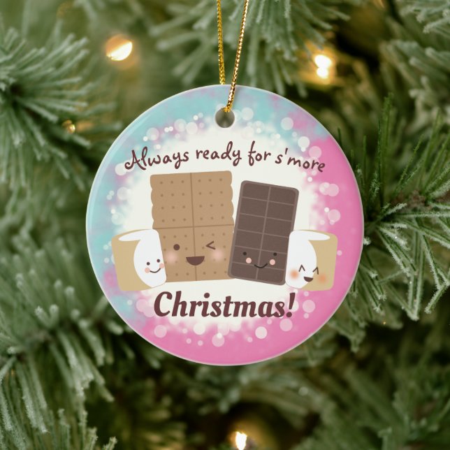 Kute röker bakverk jul julgransprydnad keramik (Träd)