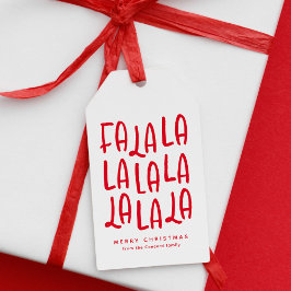 Kute roligt, färgstark personlig - helgdag jul presentetikett