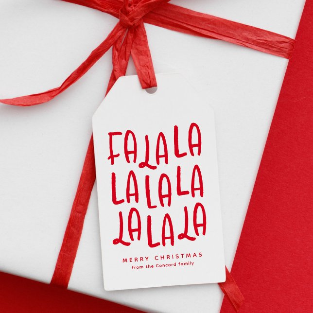 Kute roligt, färgstark personlig - helgdag jul presentetikett (Skapare uppladdad)