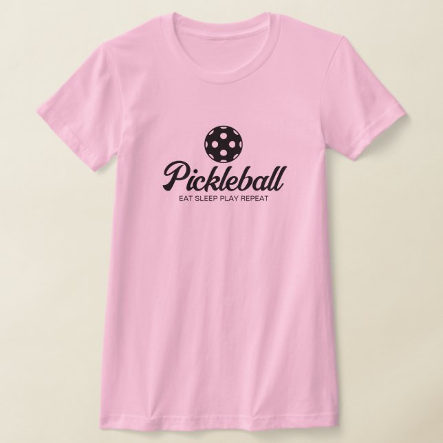 Kute rosa-pickleball-skjorta för kvinnor t shirt (Laydown)