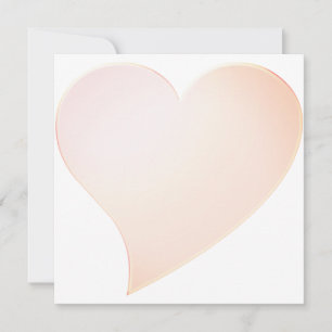 Kute, rosa, stort, enkelt, minimalistkort