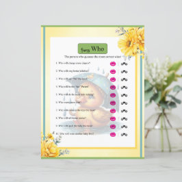 Kute Rubber Anka Baby Shower Gissa vem som spelar