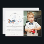 Kute Rust Navy Flygplan Clouds Kids Photo Birthday Tack Kort<br><div class="desc">En Roligt Cute Boys flyger över flygplanet Cloud Stars Garland THEME BIRTHDAY Collection. - Det är en Elegant Enkel minimal sketchy vattencolor Illustration av flygplan med anpassningsbar år och molnstjärnor, perfekt för din lilla födelsedagsfest. Det är mycket enkelt att anpassa, med dina personuppgifter. Om du behöver någon annan matchande produkt...</div>