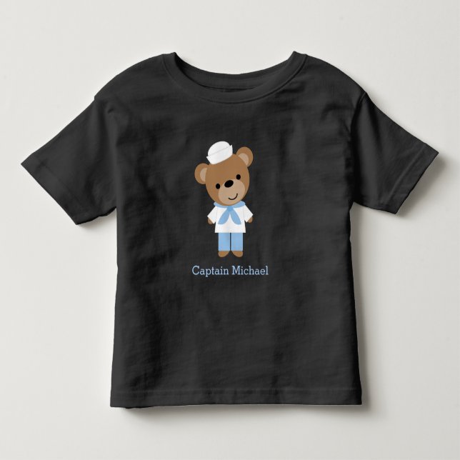 Kute Sailor Bear T Shirt (Framsida)