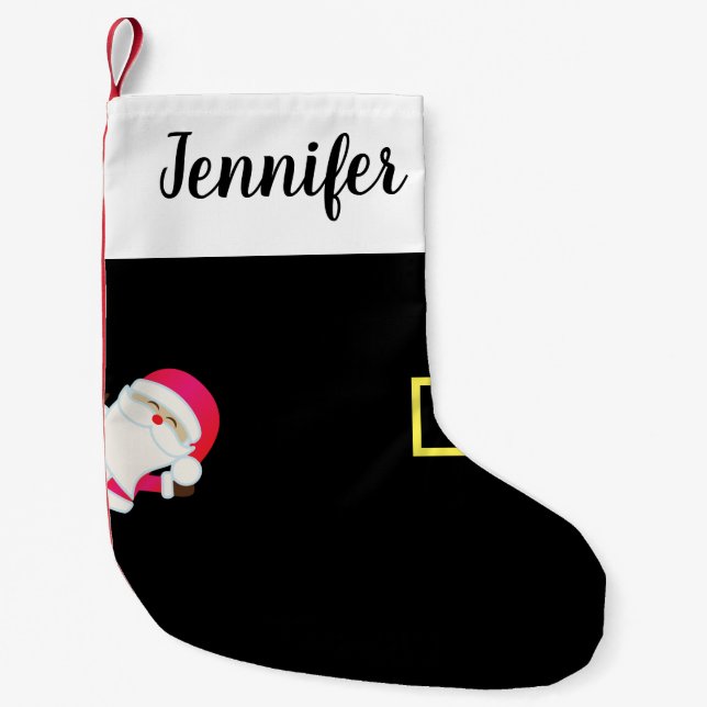 Kute Santa's Boot-julklapp Liten Julstrumpa (Framsidan)