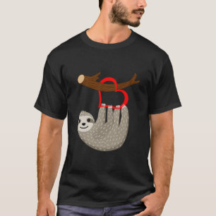 Kute Sloth Heart Valentine Day För manar Women Kid T Shirt