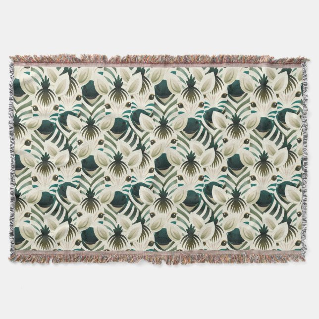 Kute sömlös zebra. filt (Framsidan)