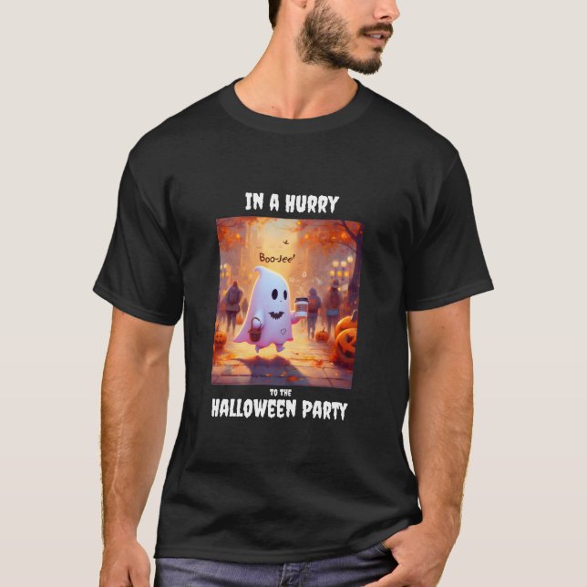 Kute spöke, skynda dig till party t shirt (Framsida)