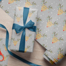 Kute Tangled Reindeer Retro-julstjärtlampa