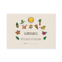 Kute tropiska djungel Babyduschdykregn