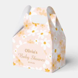 Kute Vår Rosa Gult Daisy Flicka Shower Presentaskar