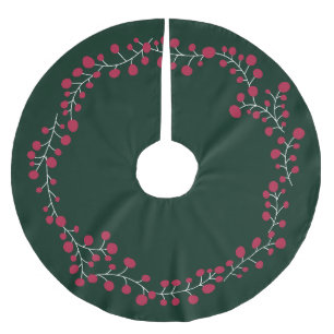 Kute vinterbär, mörk grönt jul julgransmatta borstad polyester