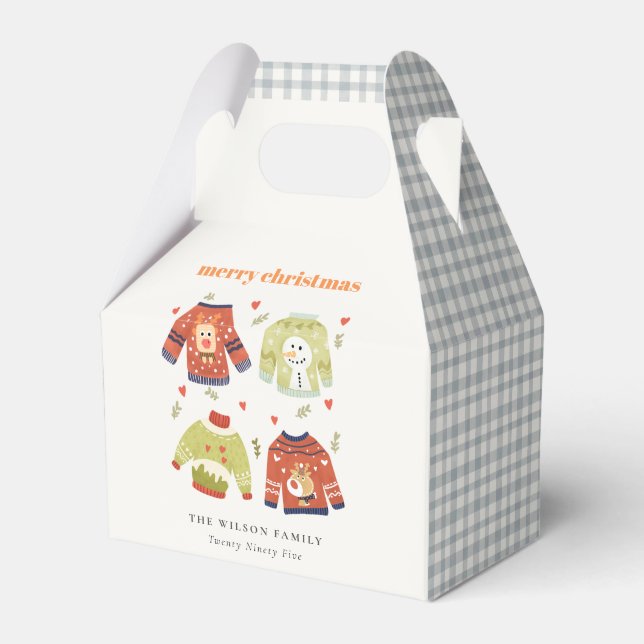 Kute Vinterjullhjärtan - läs mjukt sötare Presentaskar (Framsidan Sidan)