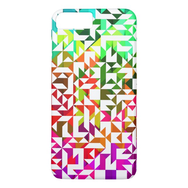 Kute, vit, färglös geometrisk mönster Case-Mate iPhone skal (Baksida)