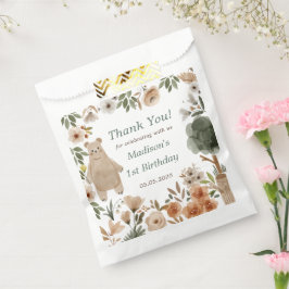 Kute Woodland Animals 1:a födelsedagspartiets favo