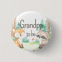 Kute Woodland Baby Shower Theme Grandpa ska