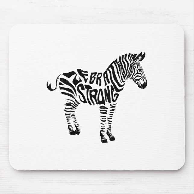 Kute Zebra Strong Ehlers Danlos Syndrome Awareness Musmatta (Framsidan)