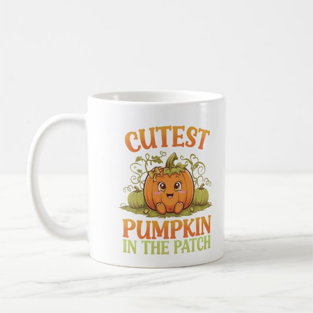 Kutest Pumpkin i Patch Halloween Mugg Design (Vänster)