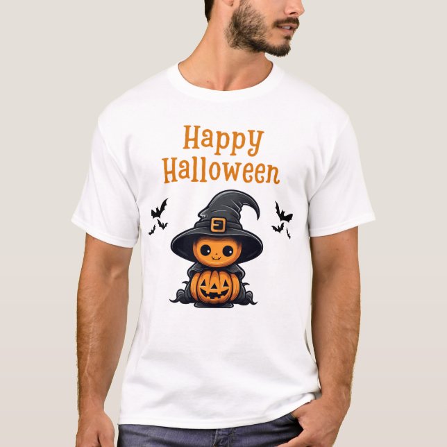 "Kutest Pumpkin in Patch" T- shirt T Shirt (Framsida)