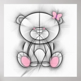 Kutestbjörn poster. poster