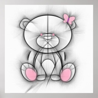 Kutestbjörn poster. poster