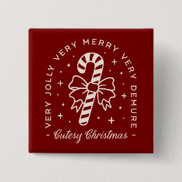 Kutesy Jul-parfym, candy cane-armbåge röd Knapp